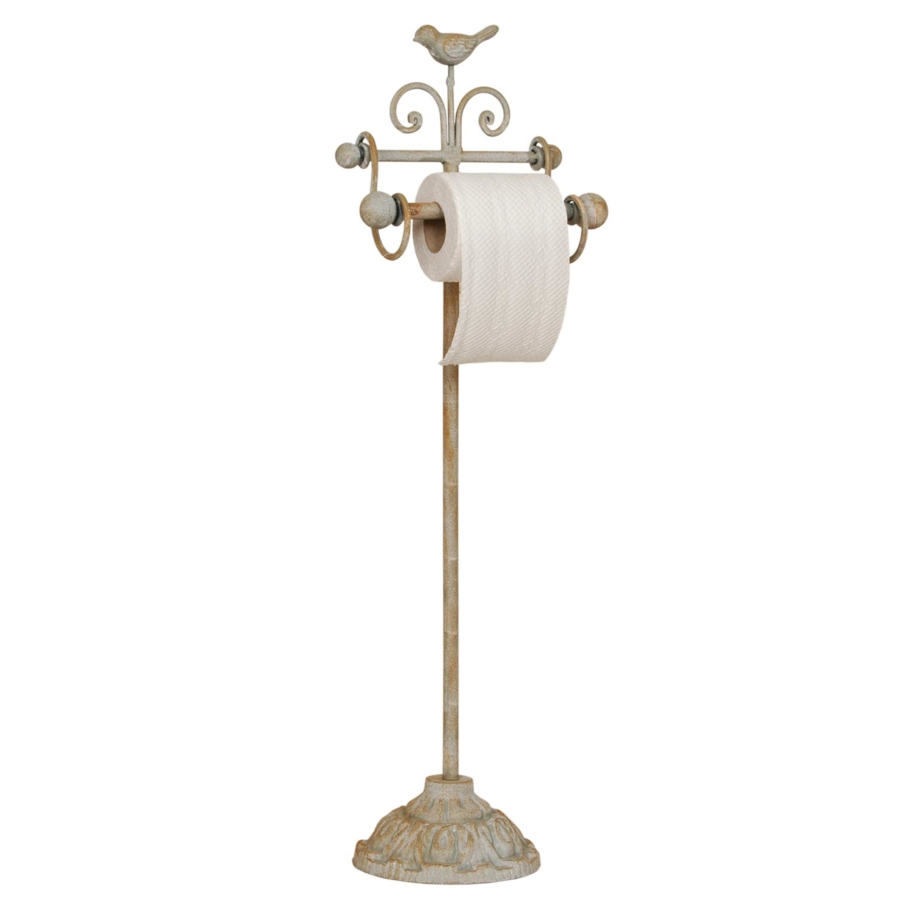 Clayre & Eef   | WC Rolhouder Staand Beige 22x10x69 cm | 40441