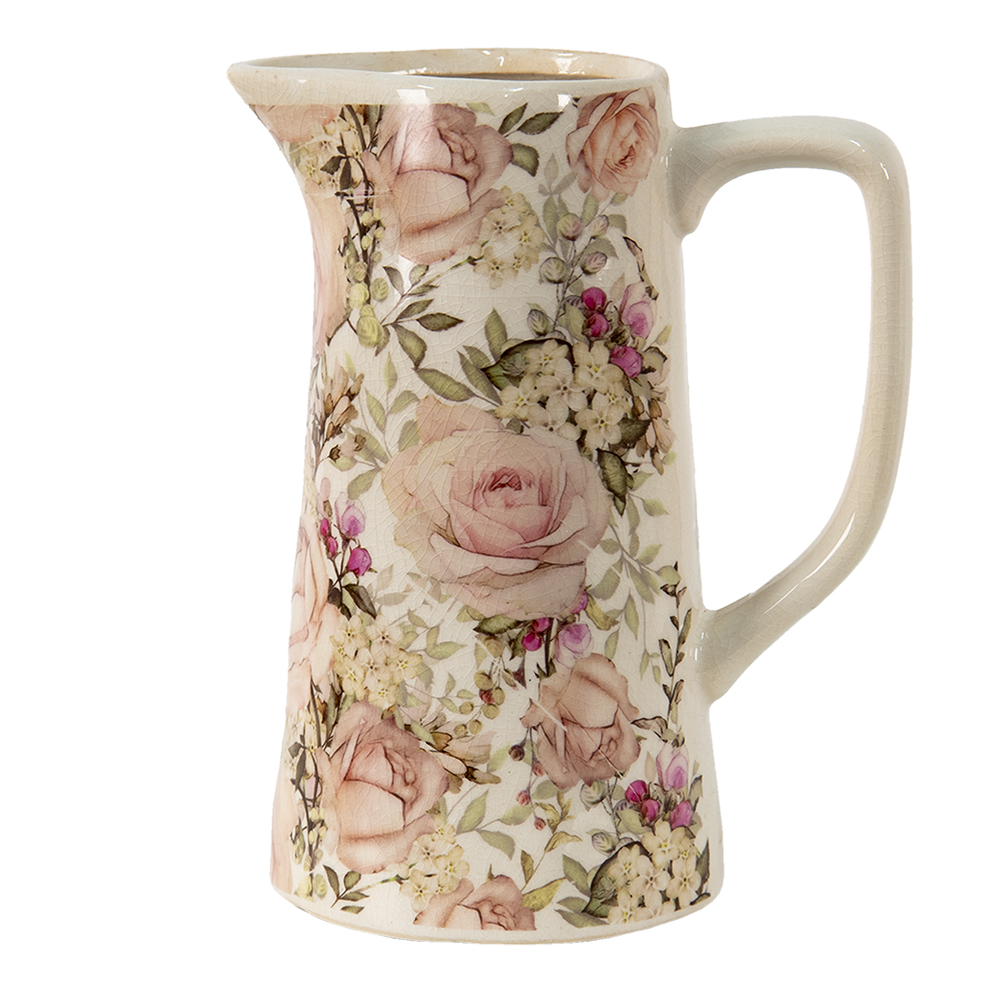 Clayre & Eef   | Decoratieve Schenkkan Roze 20x13x25 cm | 6CE1413L