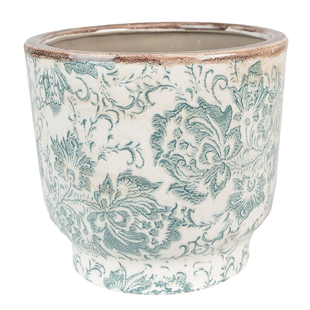 Clayre & Eef   | Bloempot Binnen Groen ø 21x20 cm | 6CE1574L