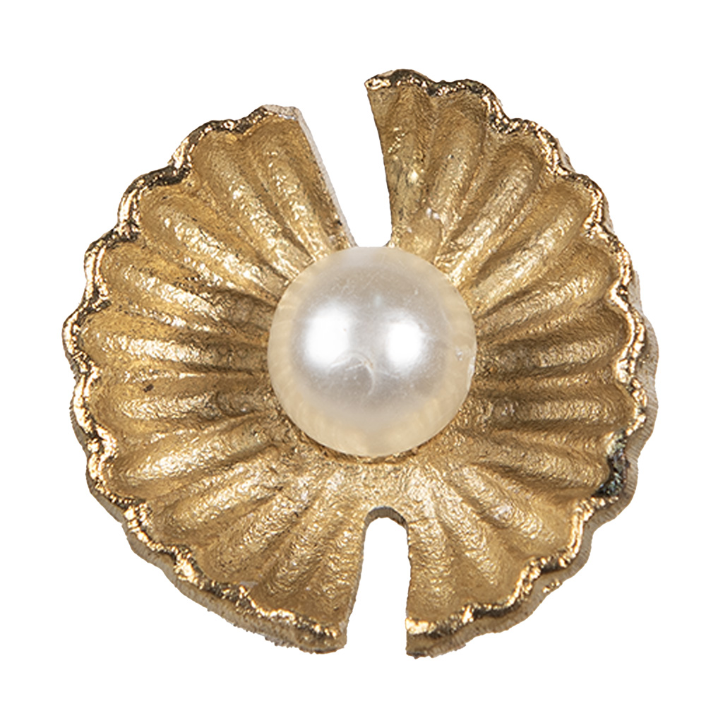 Clayre & Eef   | Deurknop Goudkleurig ø 3x6 cm | 65276