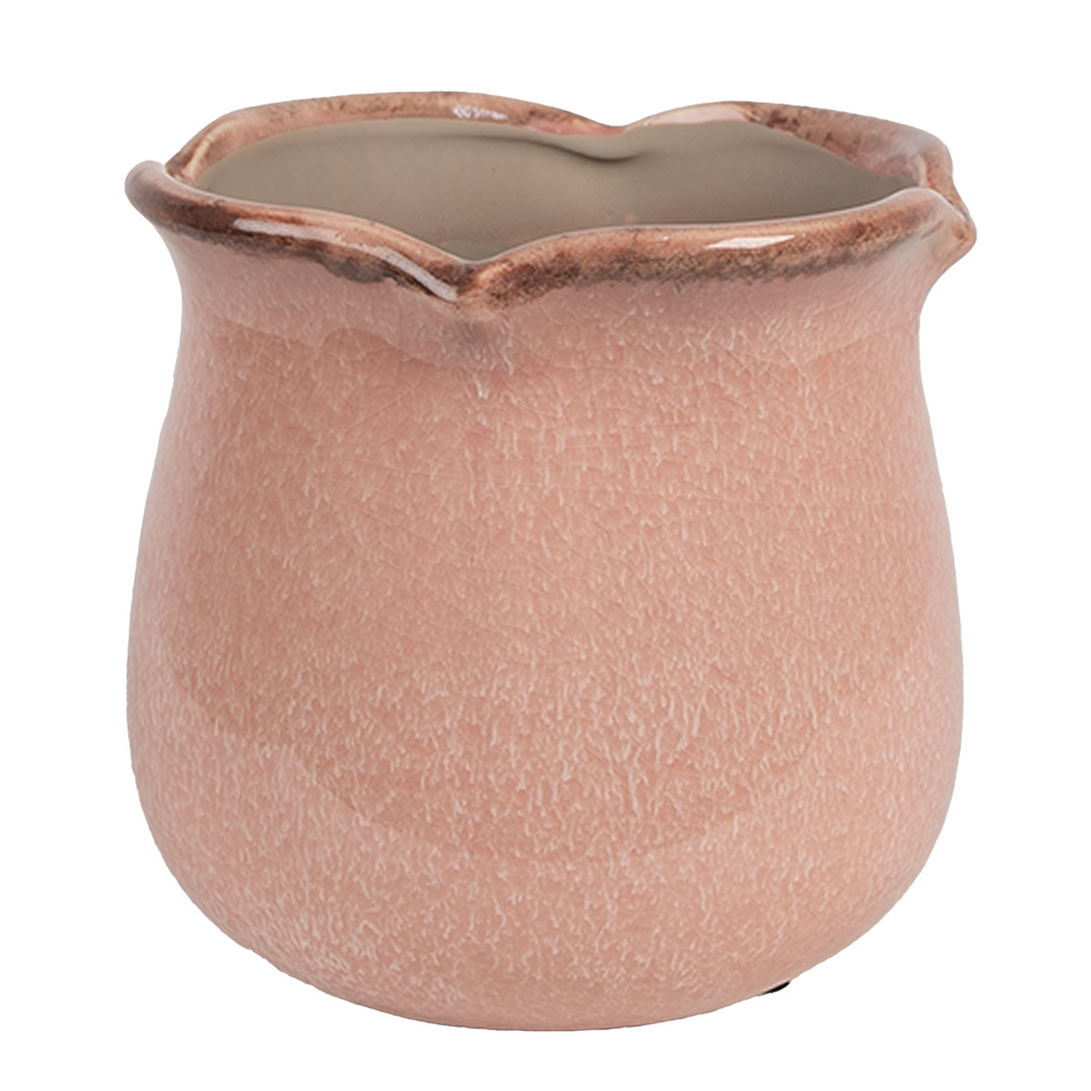 Clayre & Eef   | Bloempot Binnen Roze ø 16x15 cm | 6CE1714P