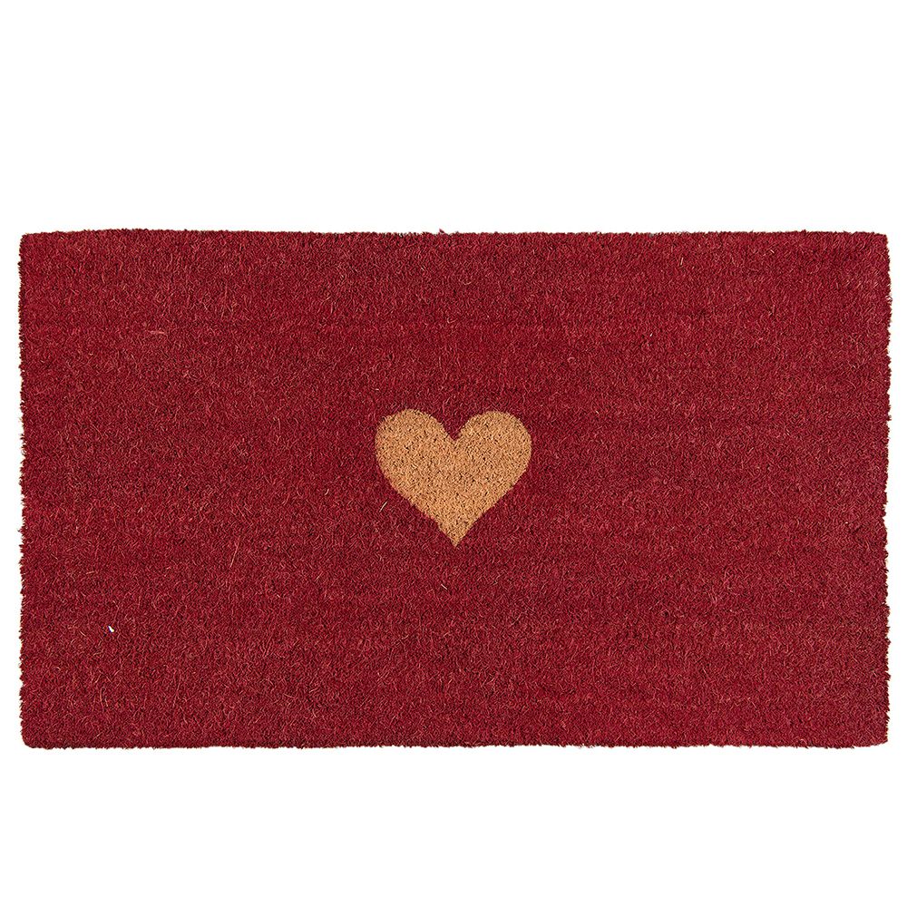 Clayre & Eef   | Deurmat Binnen Rood 75x45x1 cm | MC126