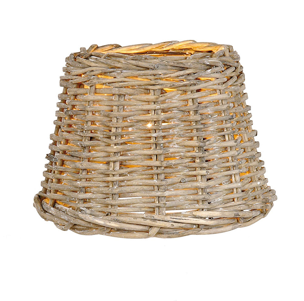 Clayre & Eef   | Lampenkap Beige ø 23x17 cm / E27 | W4RO0081