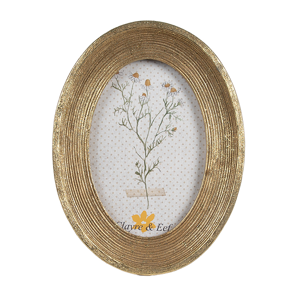 Clayre & Eef   | Fotolijst Goudkleurig 15x2x20 cm / 10x15 cm | 2F1139