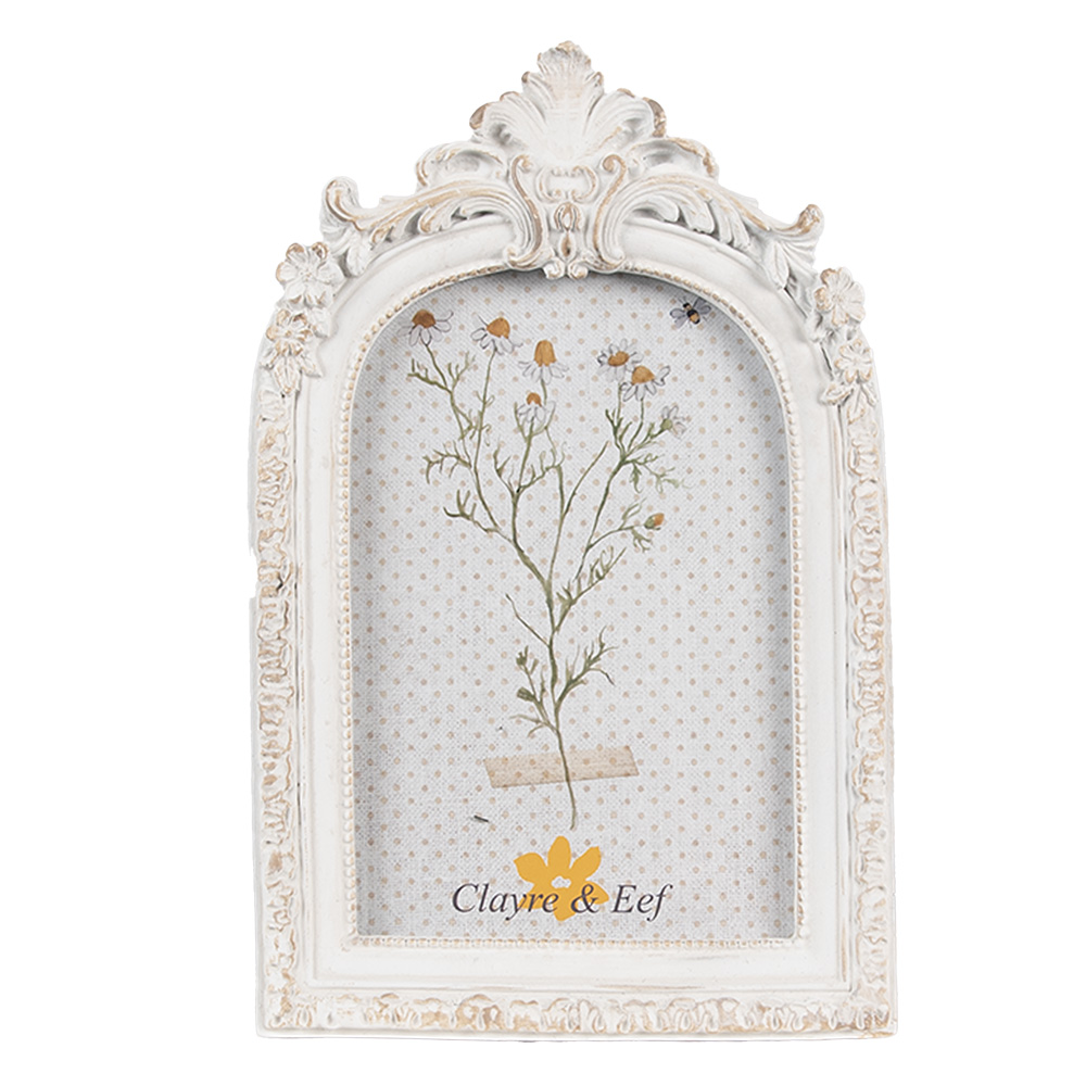 Clayre & Eef   | Fotolijst Wit 13x2x31 cm / 10x15 cm | 2F1143