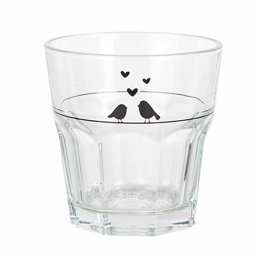 Clayre & Eef   | Waterglas Transparant ø 8x8 cm / 200 ml | LBSGL0011