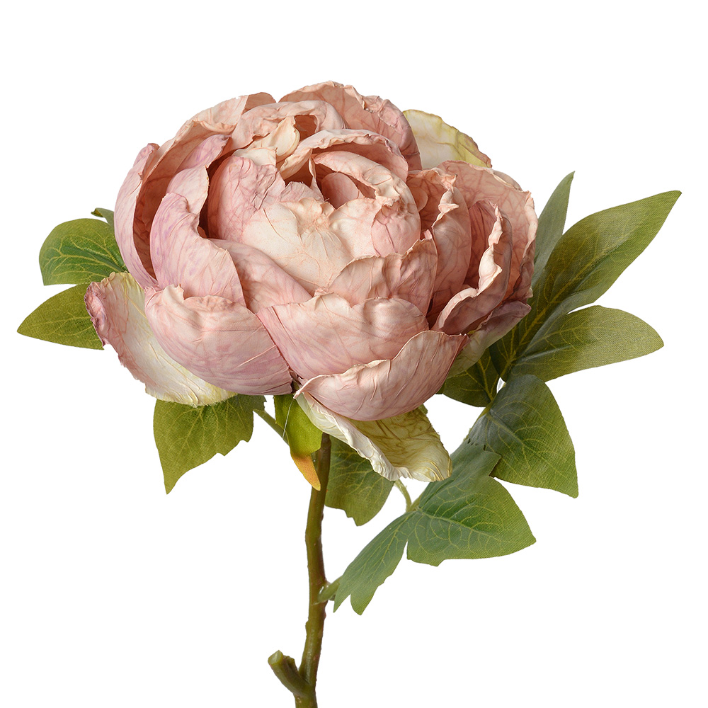 Clayre & Eef   | Kunstbloem Rozen Roze 10x10x48 cm | 6PL0335