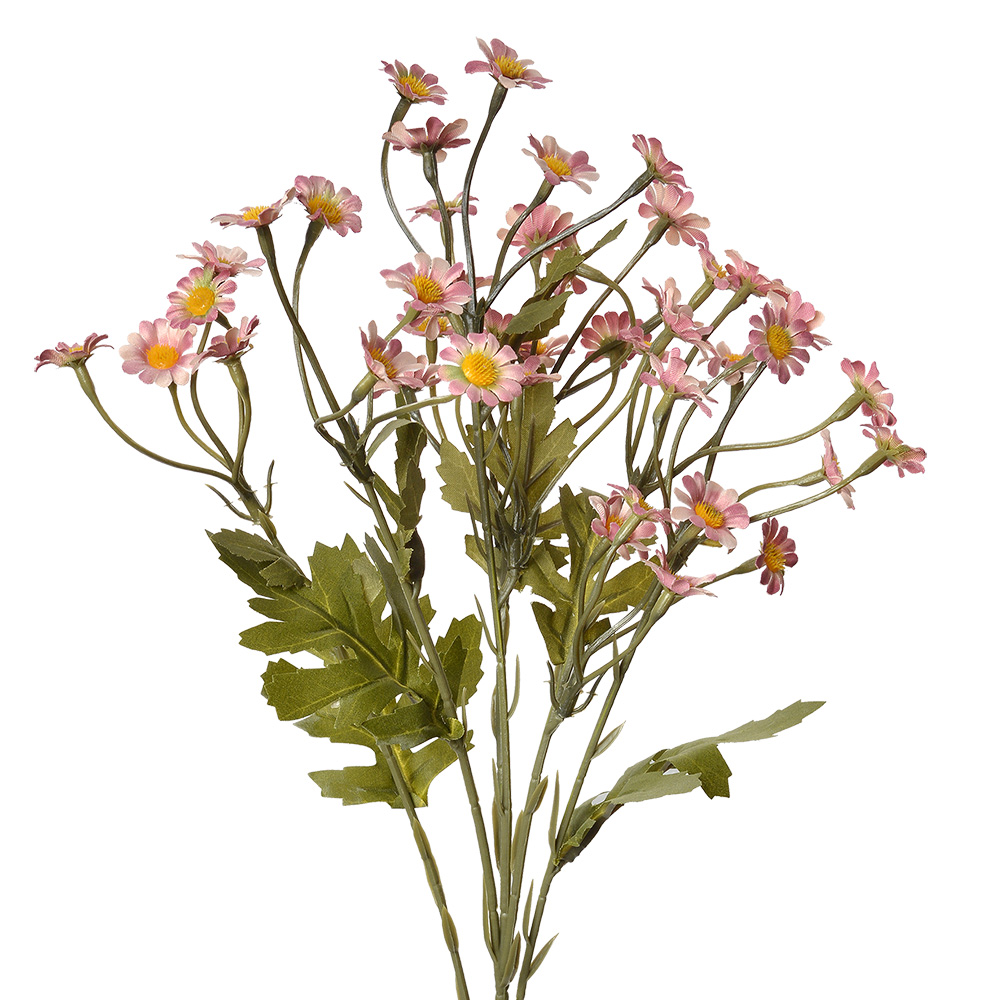 Clayre & Eef   | Decoratie tak met bloemen Roze Groen 23x17x60 cm | 6PL0348PA