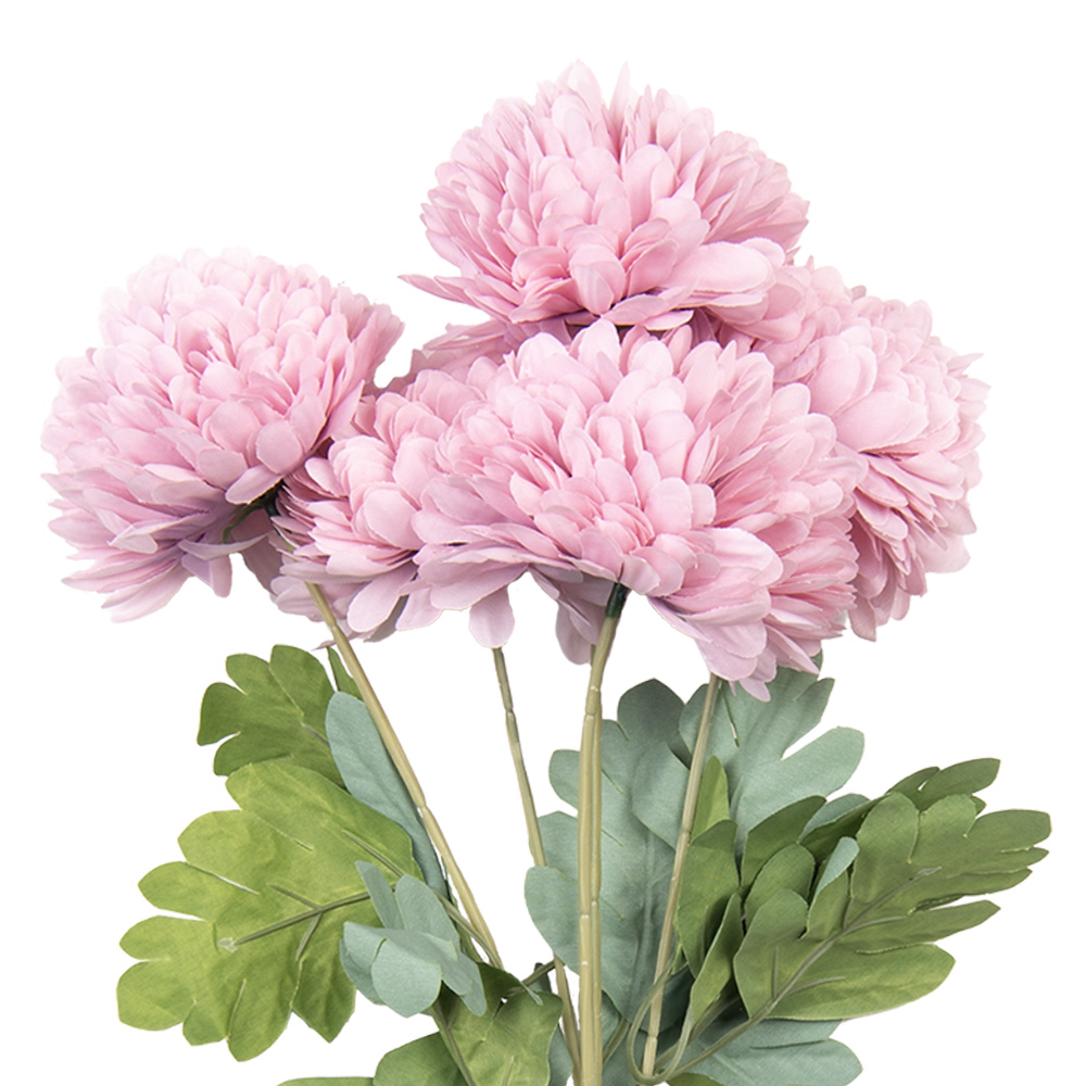 Clayre & Eef   | Decoratie tak met bloemen Roze Groen 22x14x43 cm | 6PL0362LP