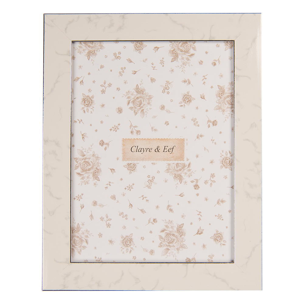 Clayre & Eef   | Fotolijst Grijs Beige 14x2x19 cm / 10x15 cm | 2F1233S