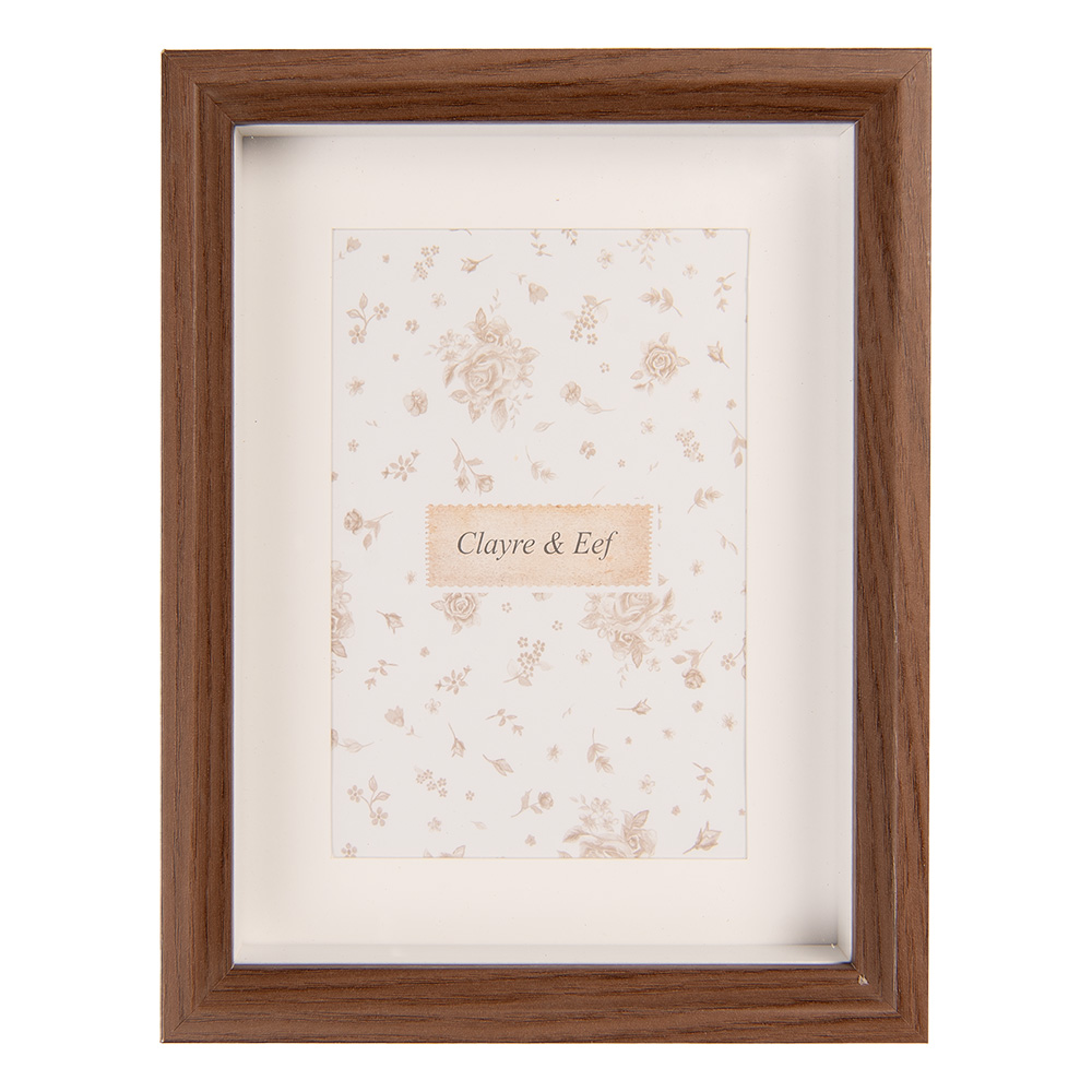 Clayre & Eef   | Fotolijst Bruin 15x4x20 cm / 13x18 cm | 2F1236M