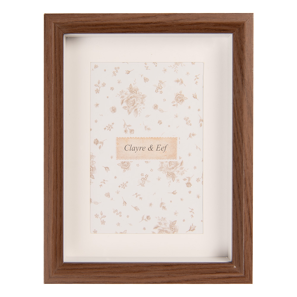 Clayre & Eef   | Fotolijst Bruin 12x4x17 cm / 10x15 cm | 2F1236S