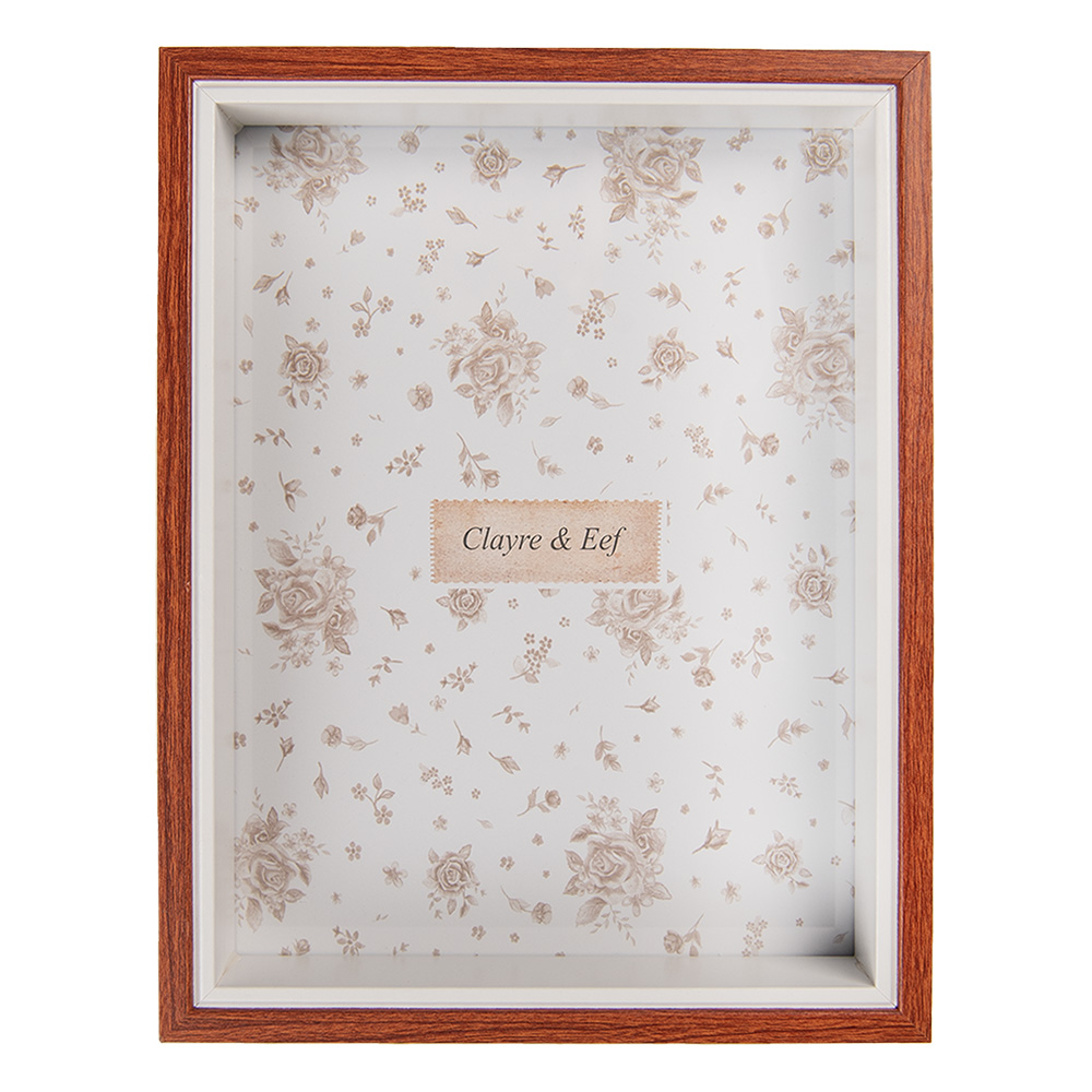Clayre & Eef   | Fotolijst Bruin 17x4x22 cm / 15x20 cm | 2F1237L