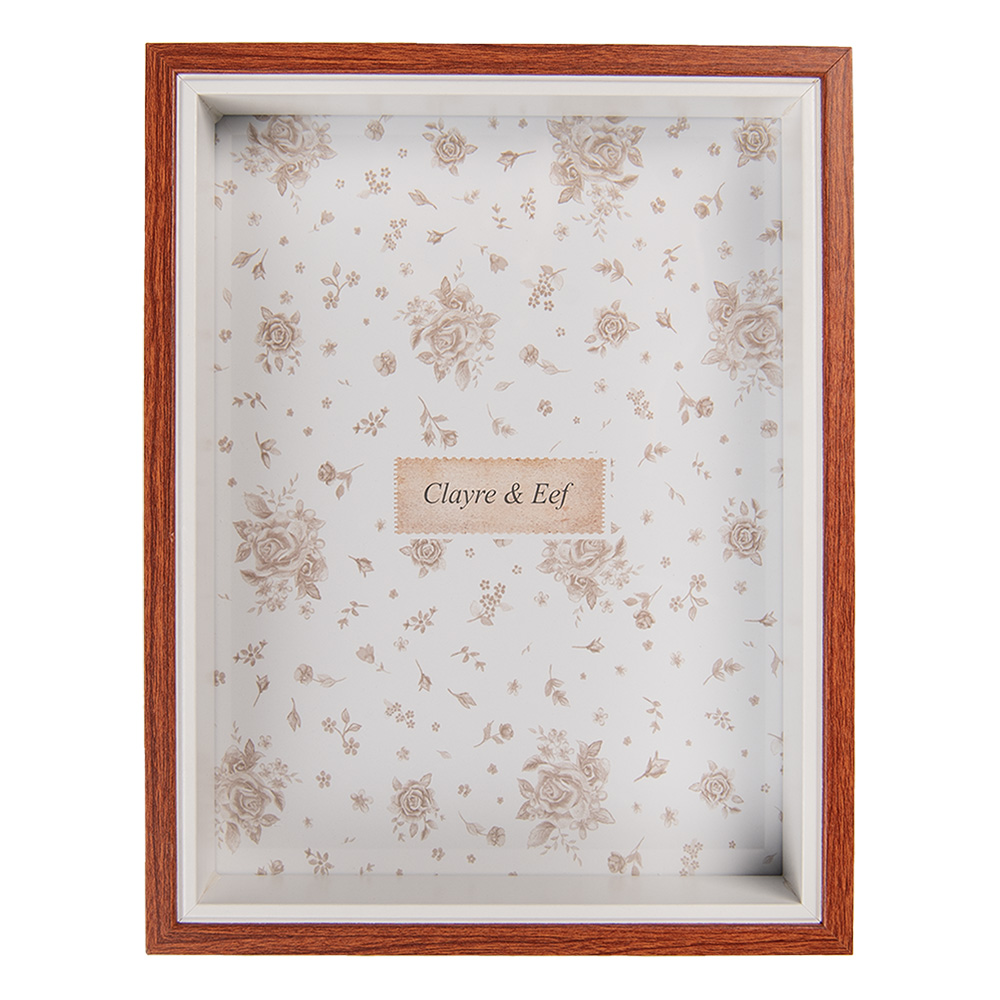 Clayre & Eef   | Fotolijst Bruin 15x4x20 cm / 13x18 cm | 2F1237M