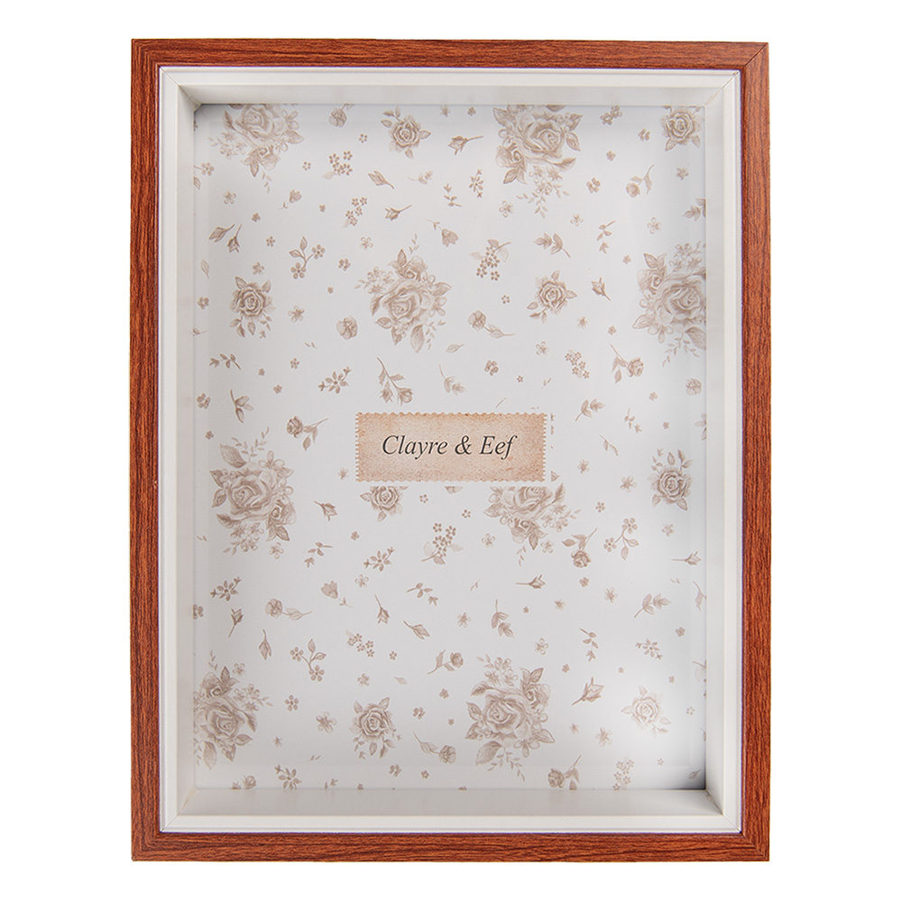 Clayre & Eef   | Fotolijst Bruin 12x4x17 cm / 10x15 cm | 2F1237S