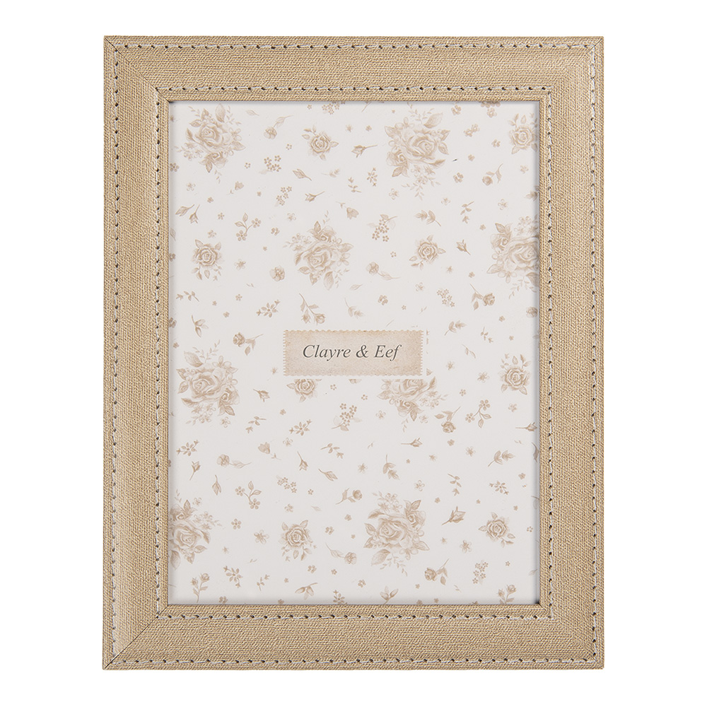 Clayre & Eef   | Fotolijst Beige 19x1x24 cm / 15x20 cm | 2F1259L