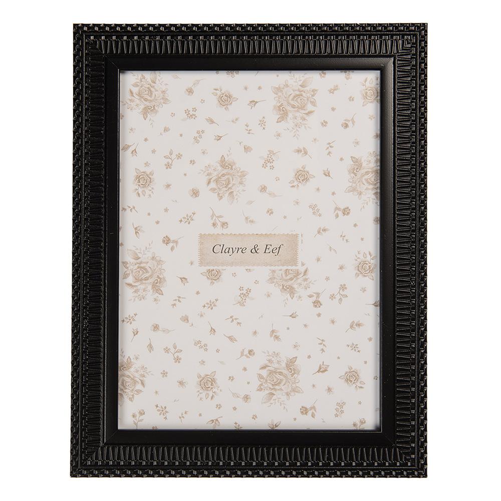 Clayre & Eef   | Fotolijst Zwart 19x1x24 cm / 15x20 cm | 2F1270L