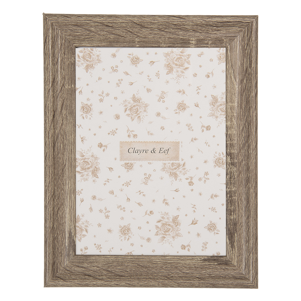 Clayre & Eef   | Fotolijst Bruin 15x2x20 cm / 10x15 cm | 2F1272S