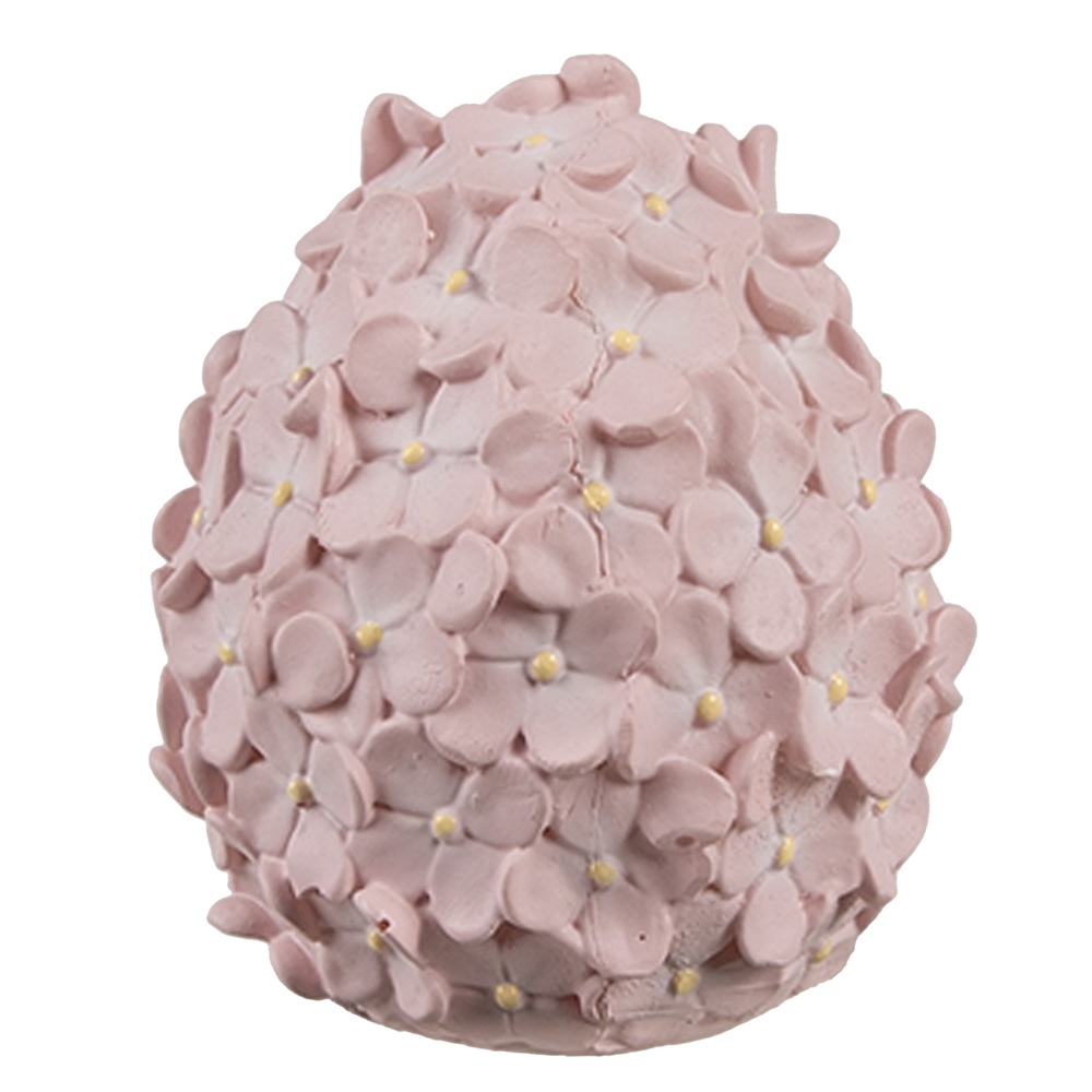 Clayre & Eef   | Decoratie Beeld Ei Roze ø 6x7 cm | 6PR5183