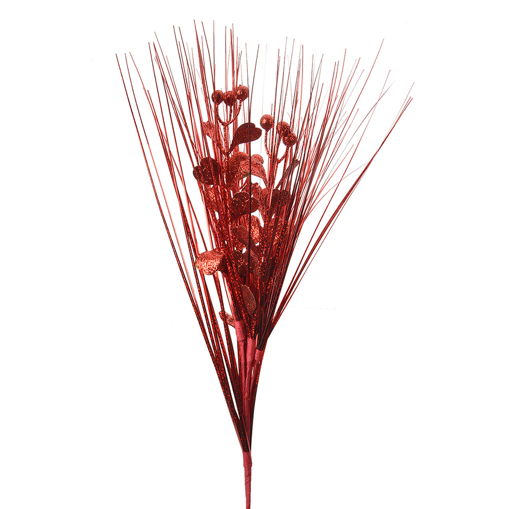 Clayre & Eef   | Decoratie tak Rood 31x6x78 cm | 5PL0171