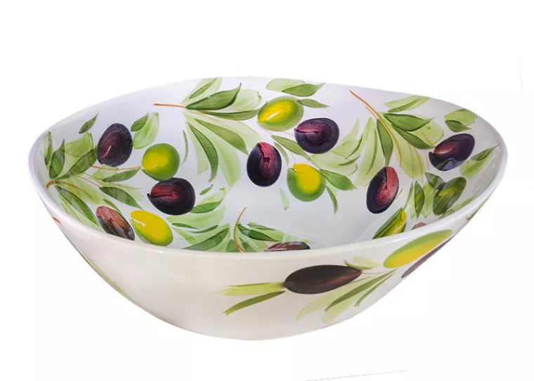 Organische schaal olijven groot XL Ø32cm | GB043 | Piccobella