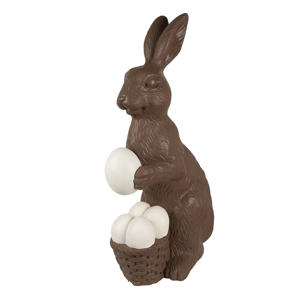 Clayre & Eef   | Decoratie Konijn Bruin Wit 47x25x82 cm | 5MG0055