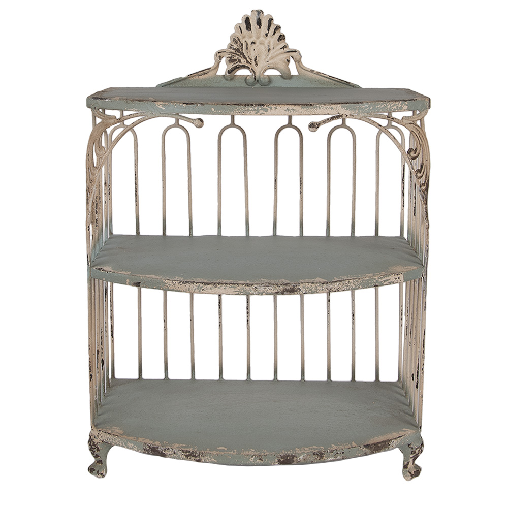 Clayre & Eef   | Wandrek Groen Beige 38x23x55 cm | 6Y5719