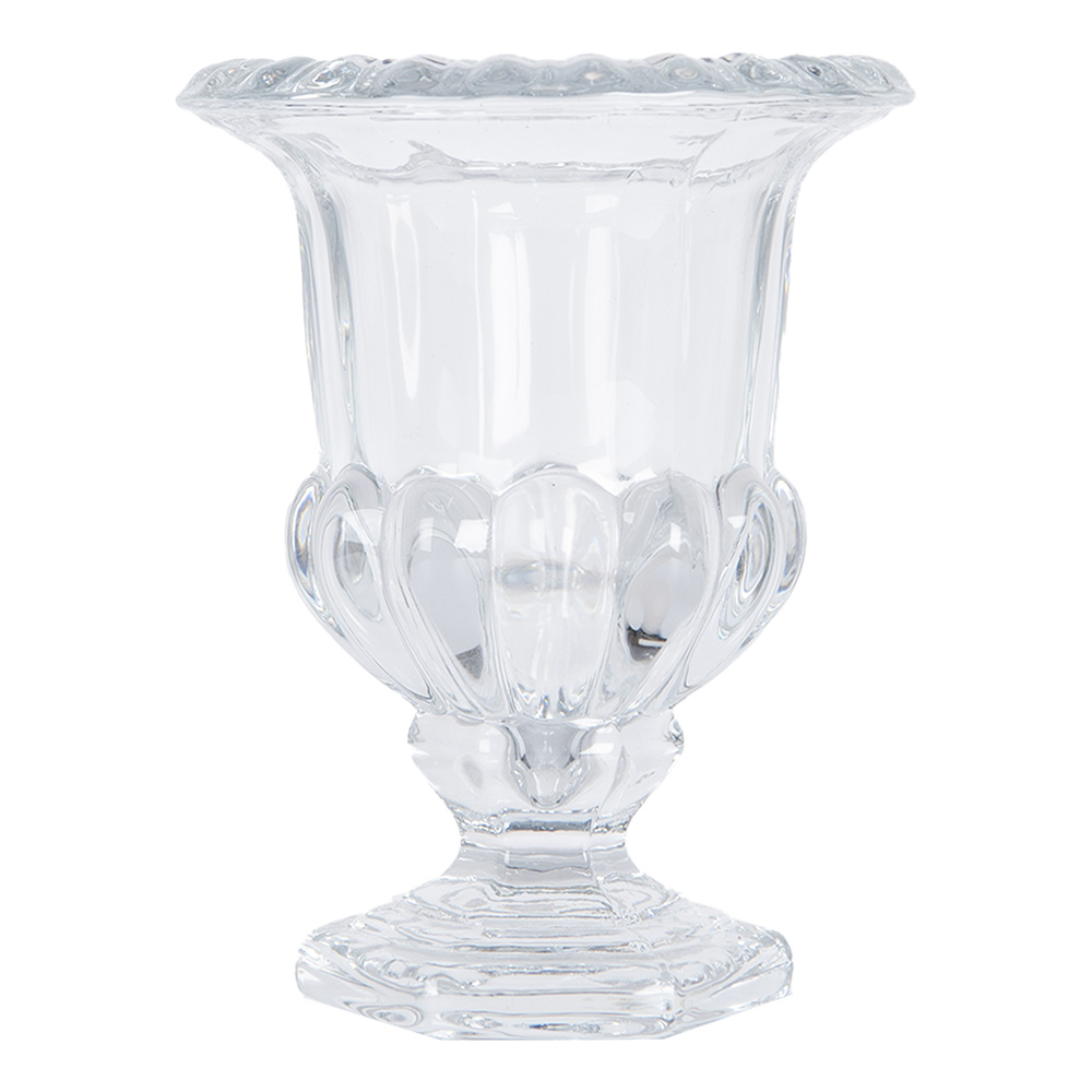 Clayre & Eef   | Vazen Glas Transparant ø 12x15 cm | 6GL5031