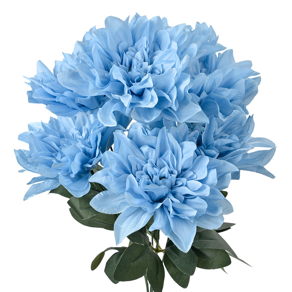 Clayre & Eef   | Kunstbloem Blauw Groen 20x20x49 cm | 6PL0377BL