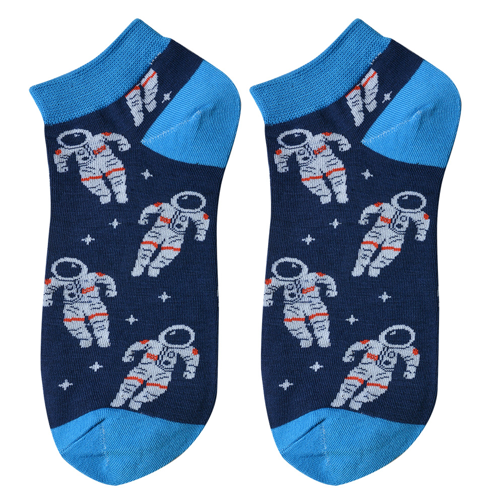Clayre & Eef   | Sokken Blauw Grijs 36-41 | JZSSK0004