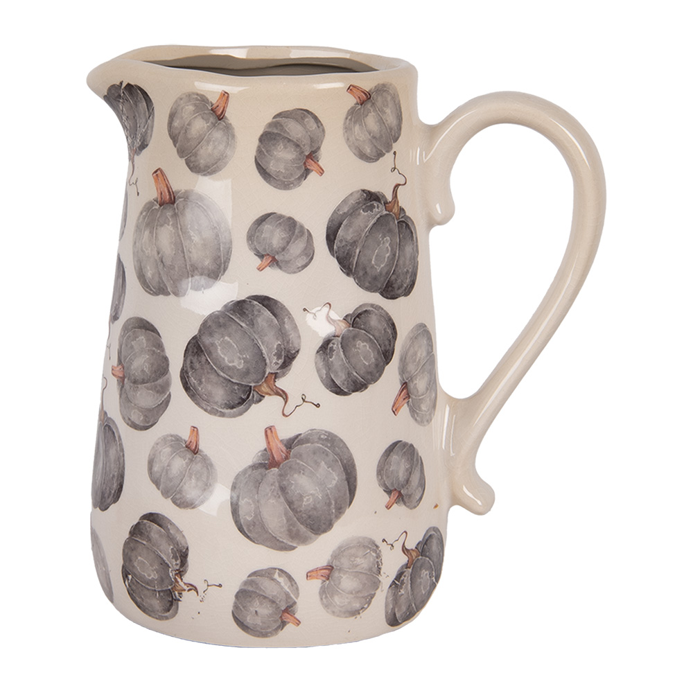 Clayre & Eef   | Decoratieve Schenkkan Beige Grijs 21x15x23 cm | 6CECSP0002L