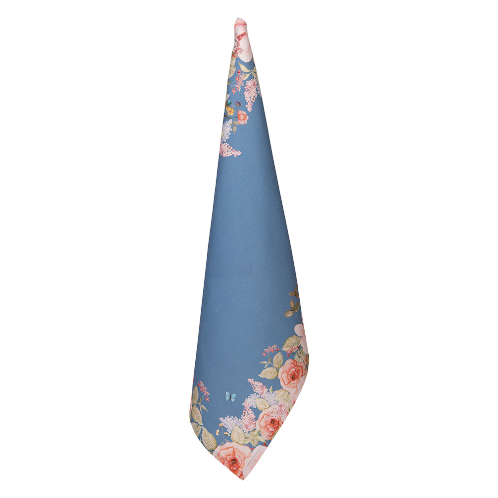 Clayre & Eef   | Theedoek Blauw Beige 50x70 cm | FFA42BL