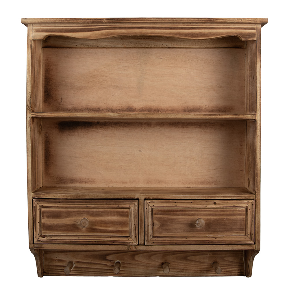 Clayre & Eef   | Wandkastje Bruin 56x13x60 cm | 5H0746