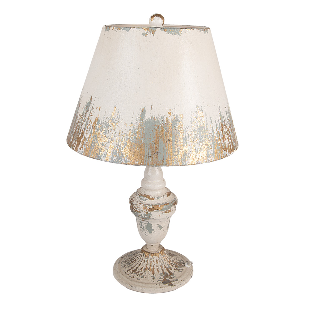 Clayre & Eef   | Tafellamp Beige Grijs ø 36x55 cm E27/max 1x60W | 5LMC0050