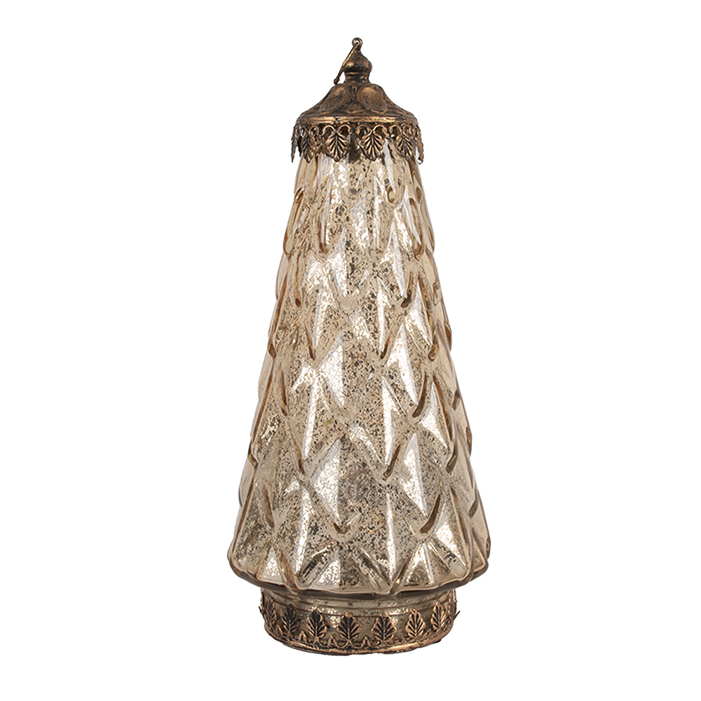 Clayre & Eef   | Decoratie met LED Groen ø 13x28 cm / 2xAAA | 6GL5227