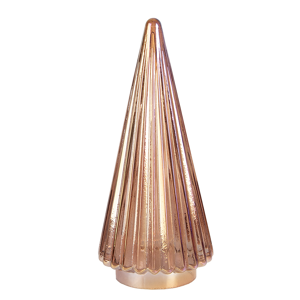 Clayre & Eef   | Kerstdecoratie Kerstboom Bruin ø 11x26 cm | 6GL5330