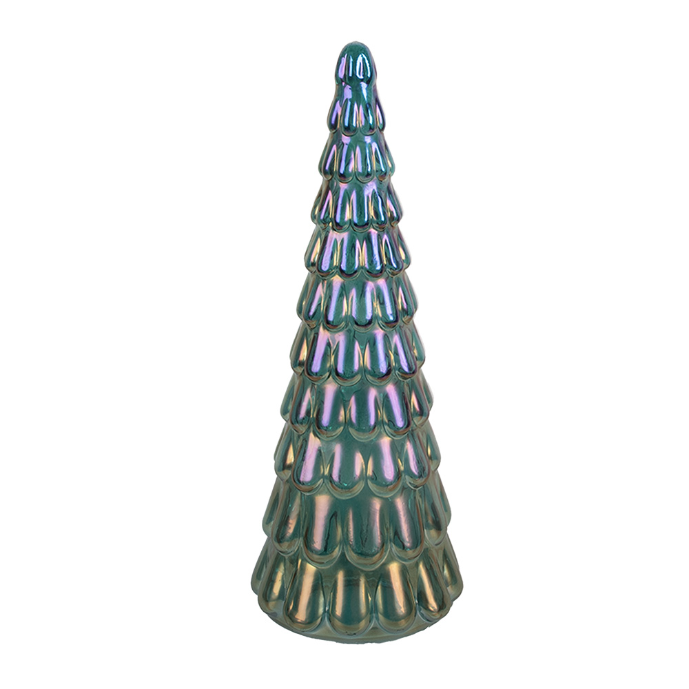 Clayre & Eef   | Kerstdecoratie Kerstboom Blauw ø 12x33 cm | 6GL5331