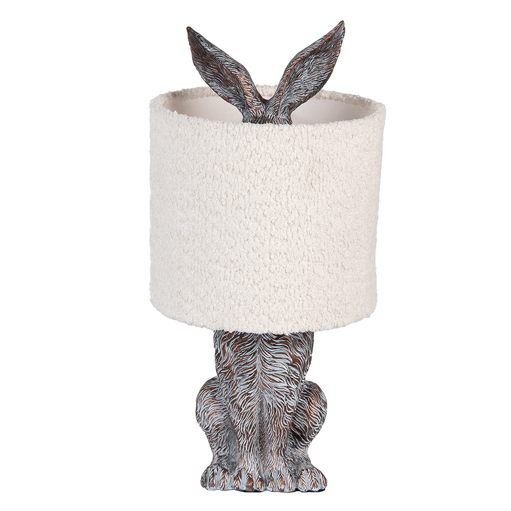 Clayre & Eef   | Tafellamp Bruin Beige ø 20x43 cm E27/max 1x60W | 6LMC0111W
