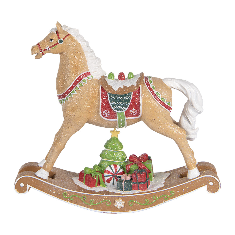 Clayre & Eef   | Decoratie Hobbelpaard Bruin 26x7x24 cm | 6PR5415