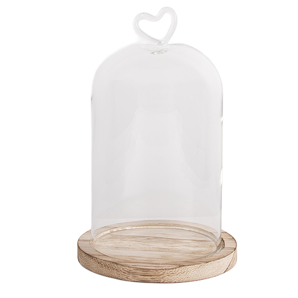 Clayre & Eef   | Stolp Transparant ø 12x19 cm | 6GL5359