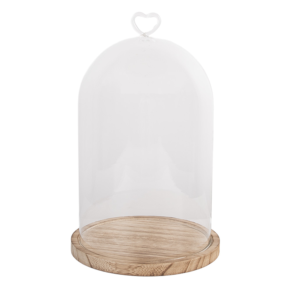 Clayre & Eef   | Stolp Transparant ø 17x27 cm | 6GL5361