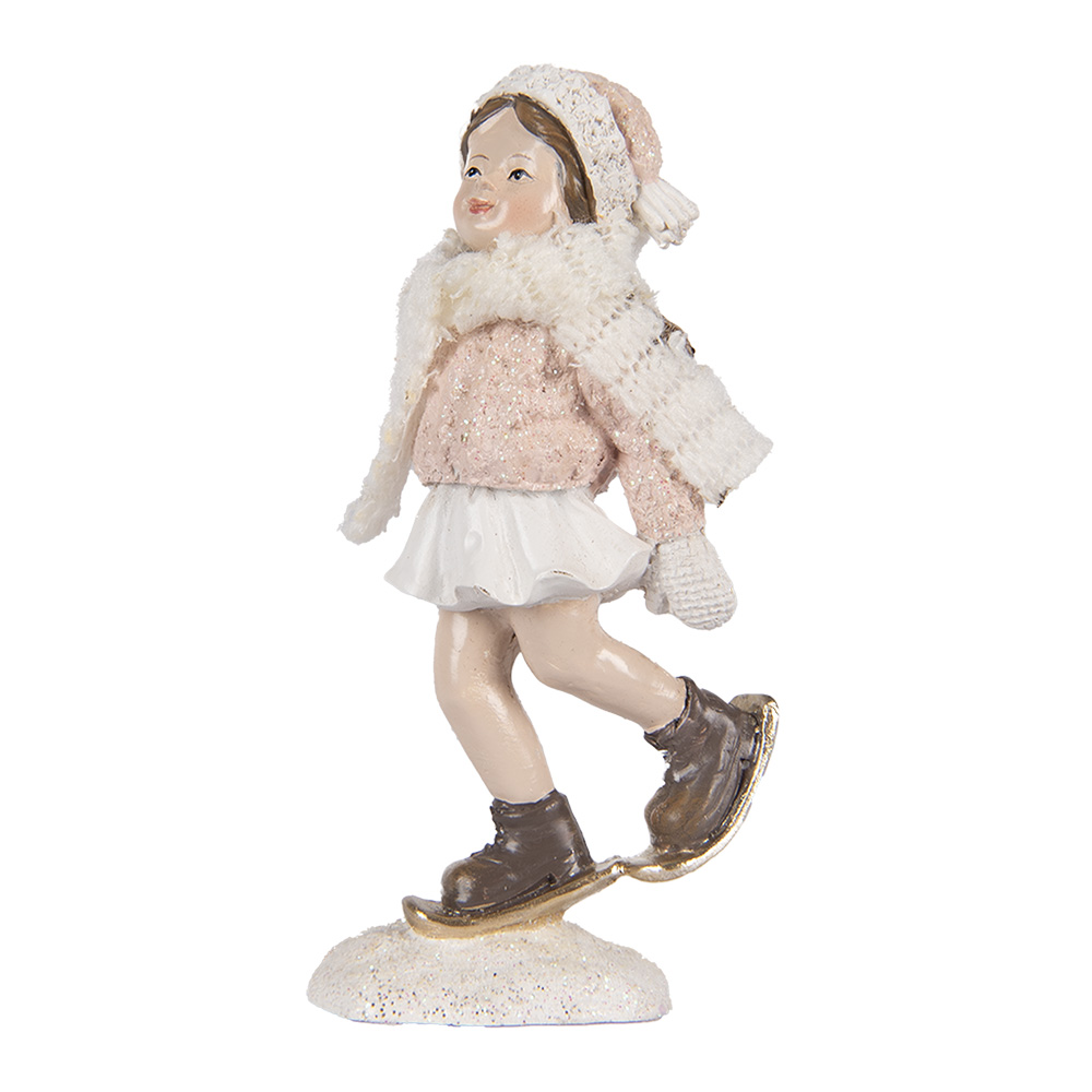 Clayre & Eef   | Decoratie Meisje Roze 4x3x10 cm | 6PR5372