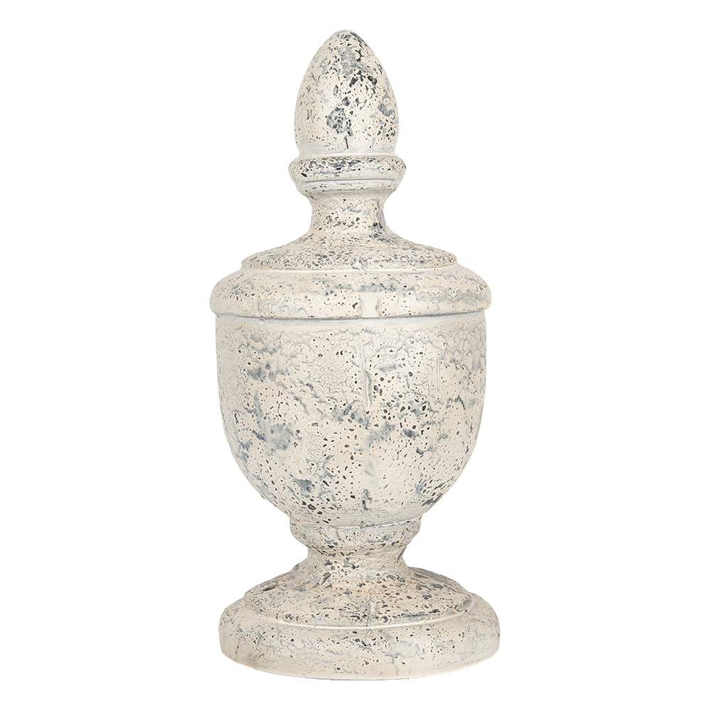Clayre & Eef   | Decoratie Ornament Beige Grijs ø 22x48 cm | 5MG0067