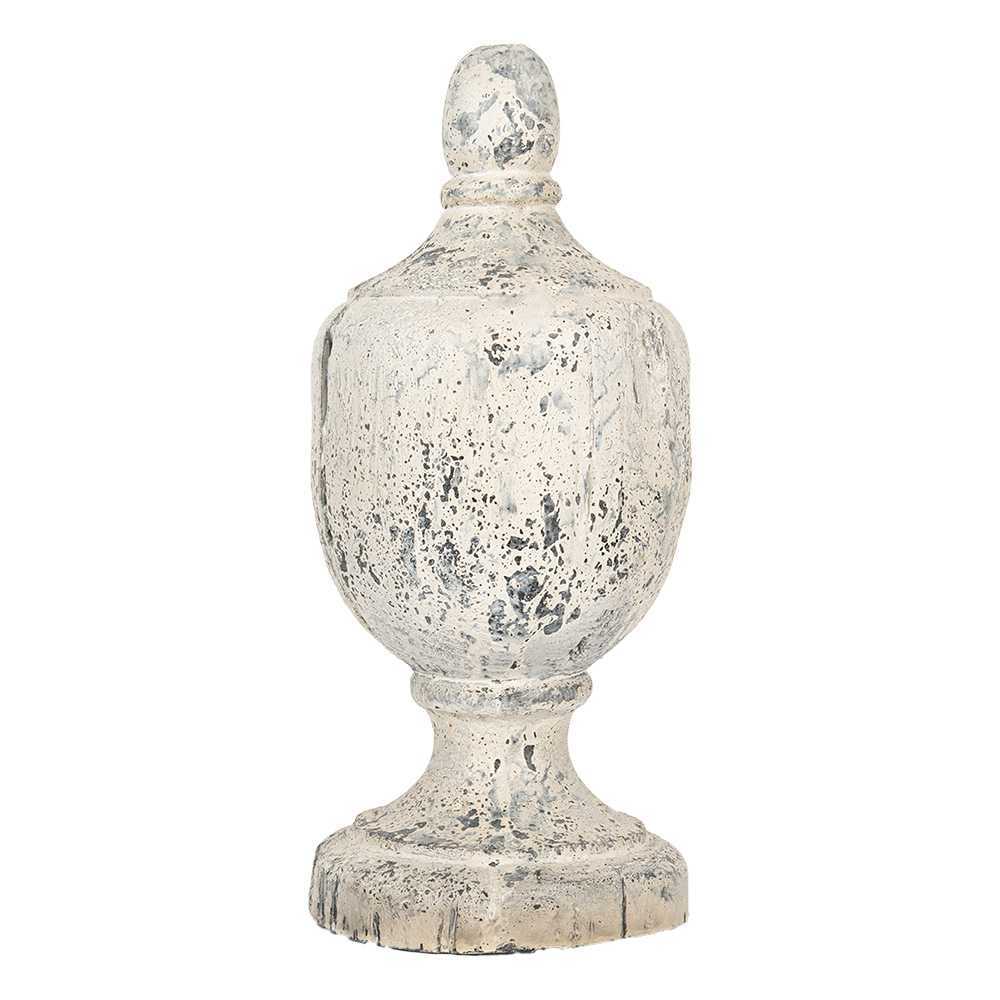 Clayre & Eef   | Decoratie Ornament Beige Grijs ø 19x45 cm | 5MG0068