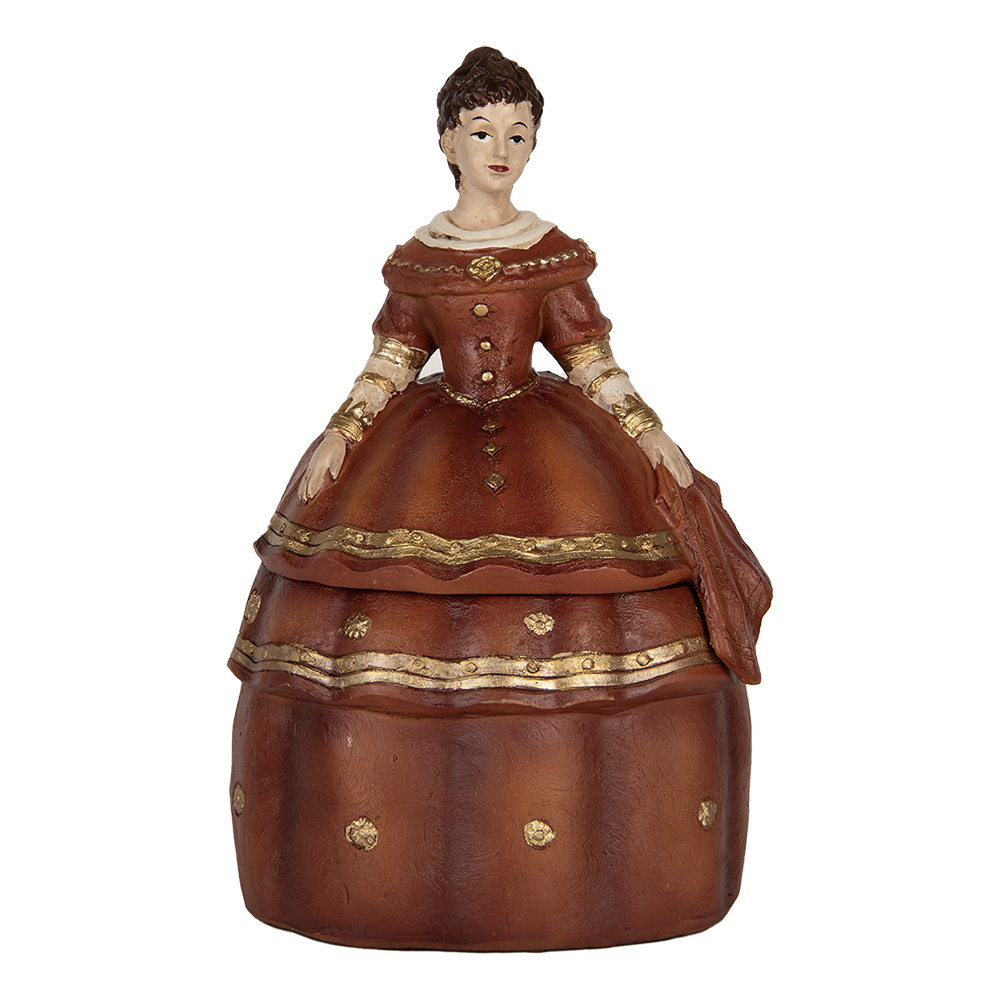 Clayre & Eef   | Sieradendoos Dame Rood 19x16x29 cm | 6PR5546
