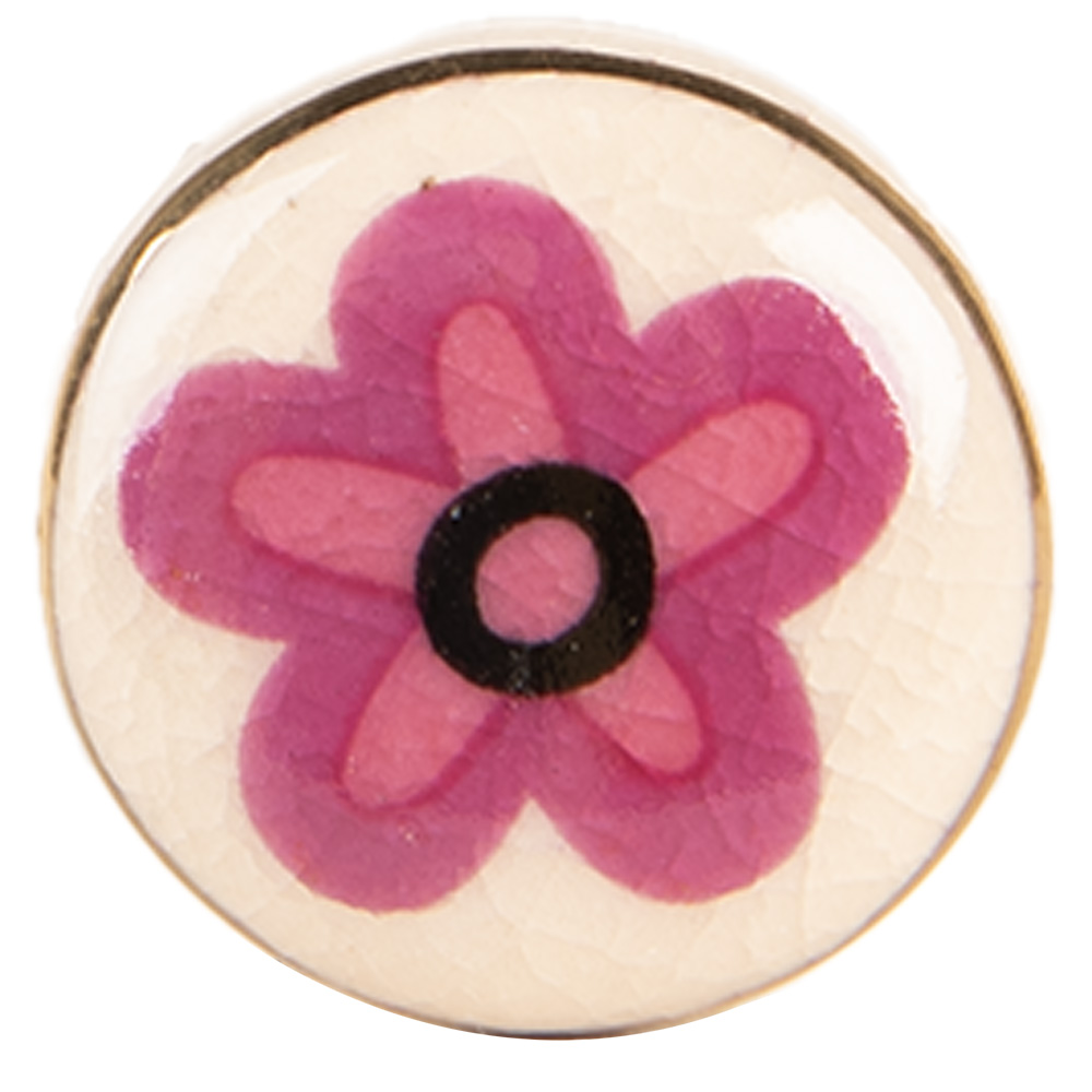 Clayre & Eef   | Deurknop Beige Roze ø 3x3 cm / S3 cm | 66276