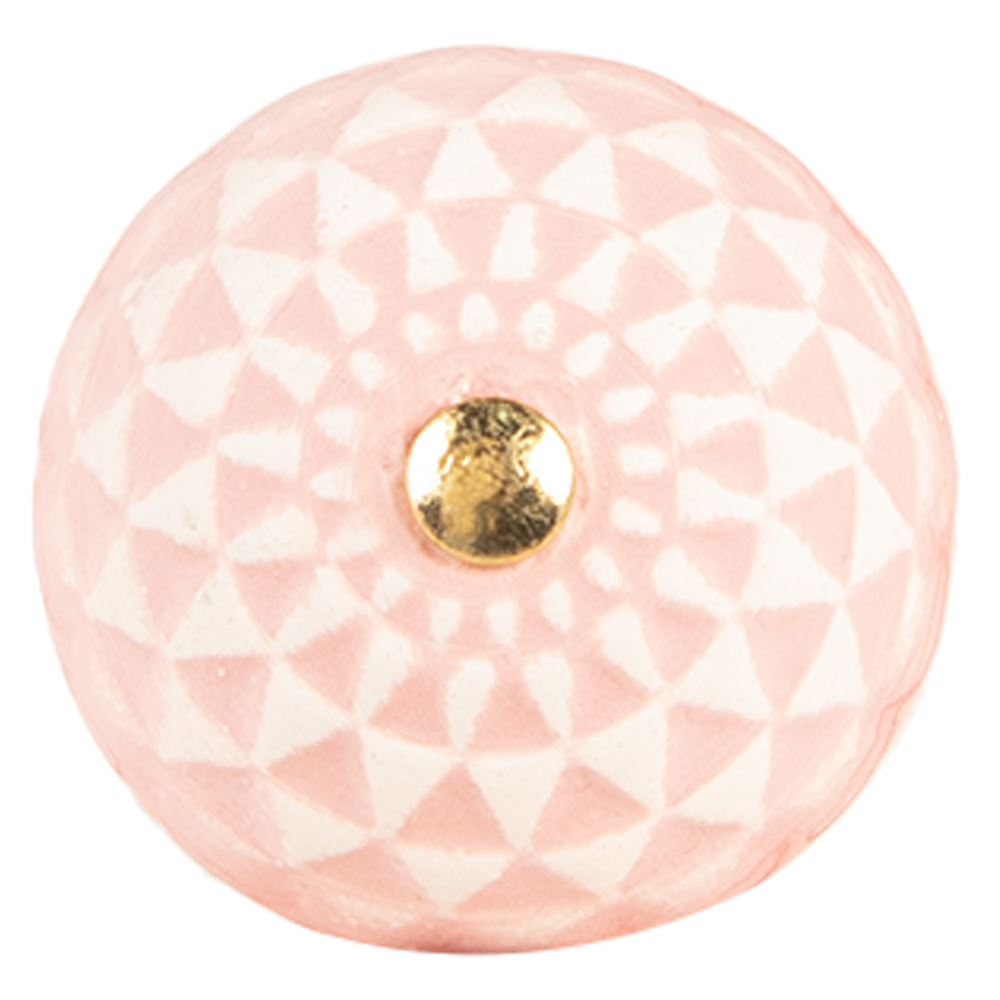 Clayre & Eef   | Deurknop Roze Beige ø 4x3 cm / S3 cm | 66282