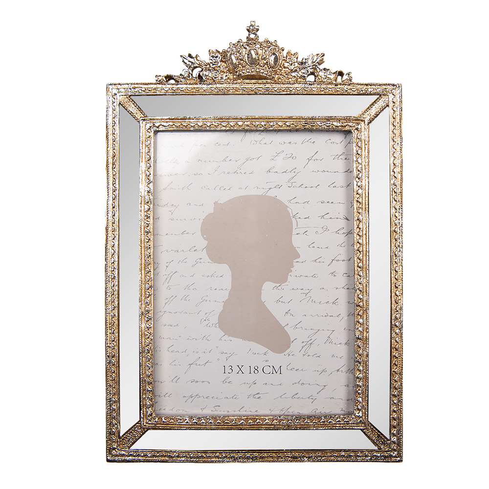 Clayre & Eef   | Fotolijst Goudkleurig 17x2x26 cm / 13x18 cm | 2F1325