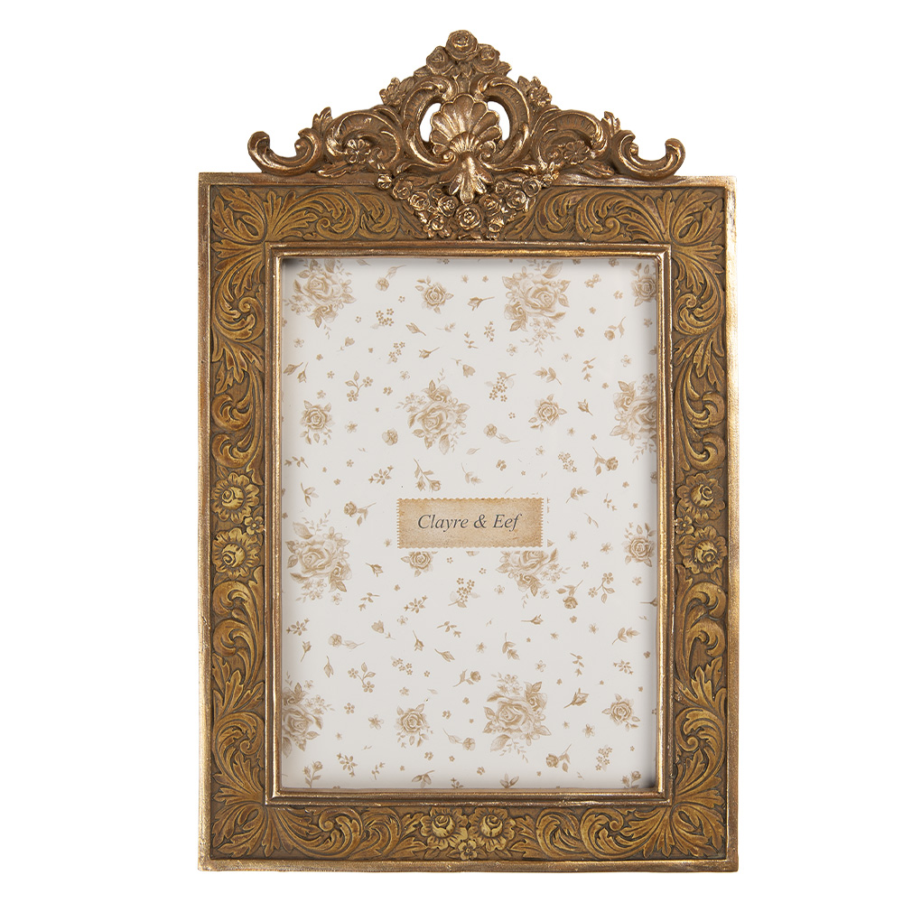 Clayre & Eef   | Fotolijst Goudkleurig 17x2x26 cm / 13x18 cm | 2F1349M