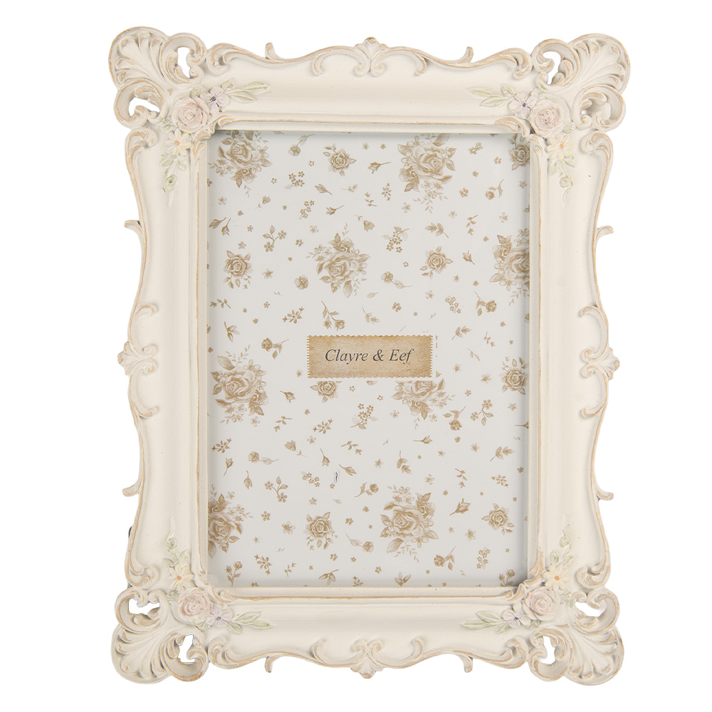 Clayre & Eef   | Fotolijst Wit 19x2x24 cm / 13x18 cm | 2F1371M